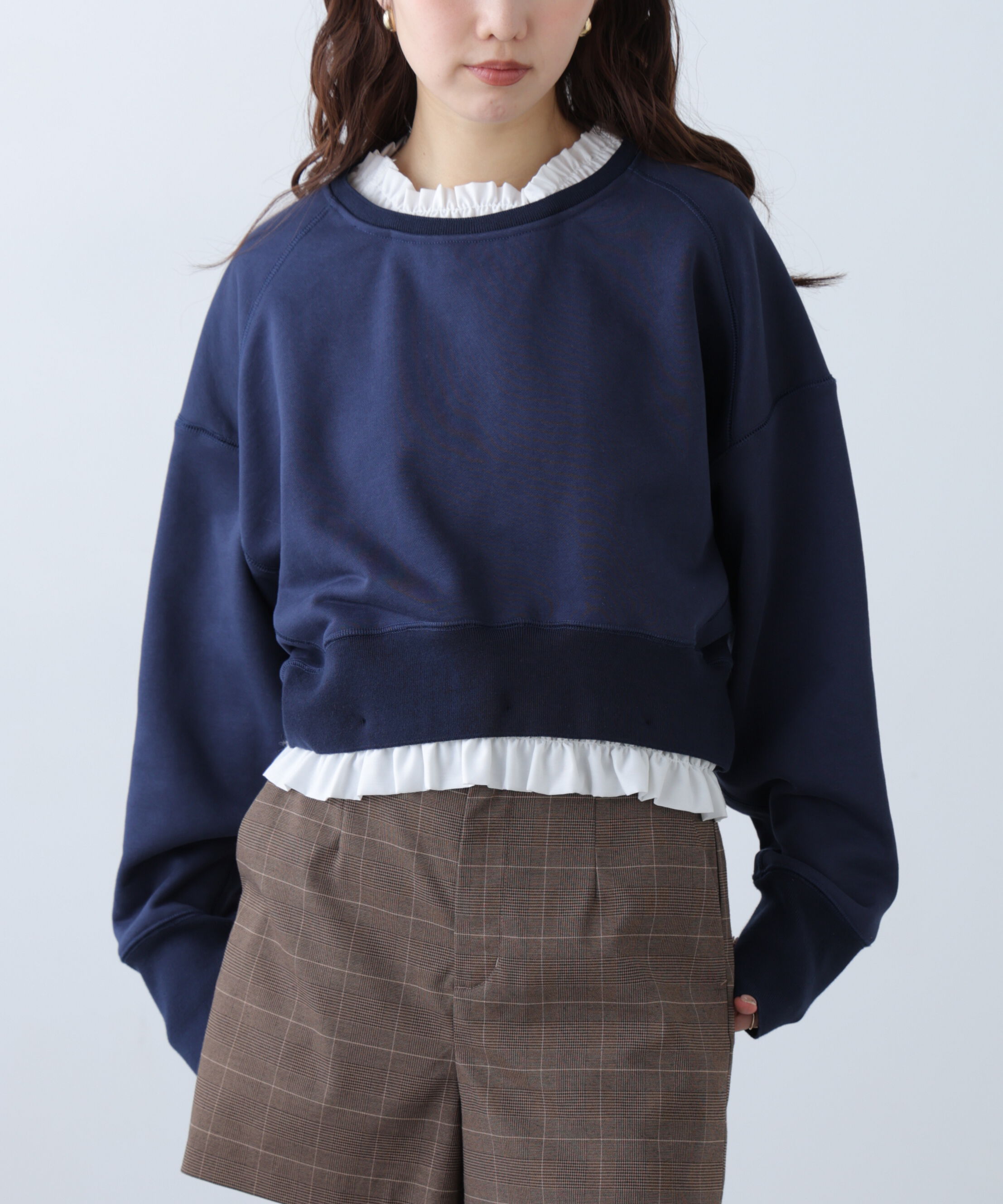  「フリルドッキングスウェット」|Tシャツ・カットソー|