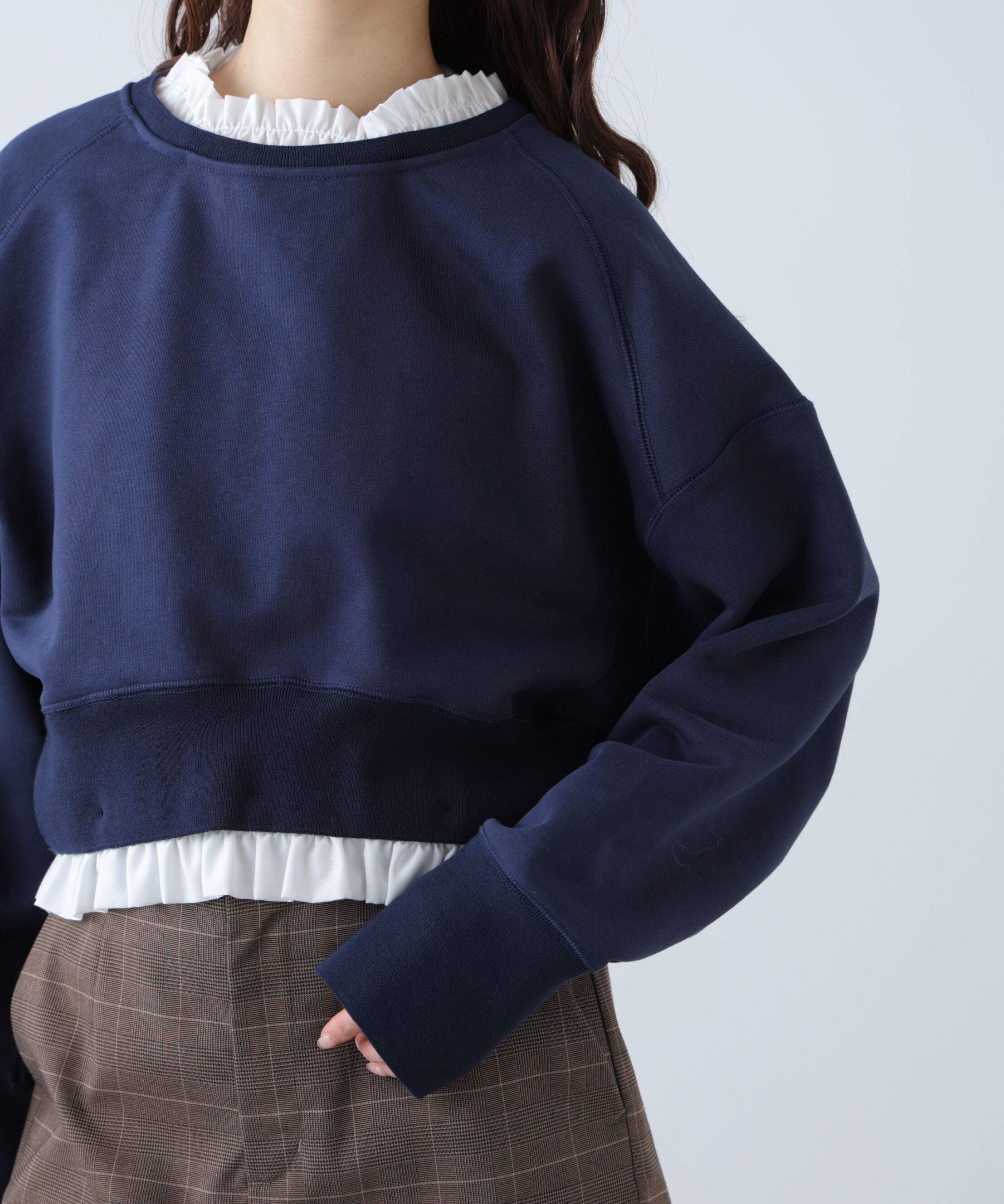  「フリルドッキングスウェット」|Tシャツ・カットソー|