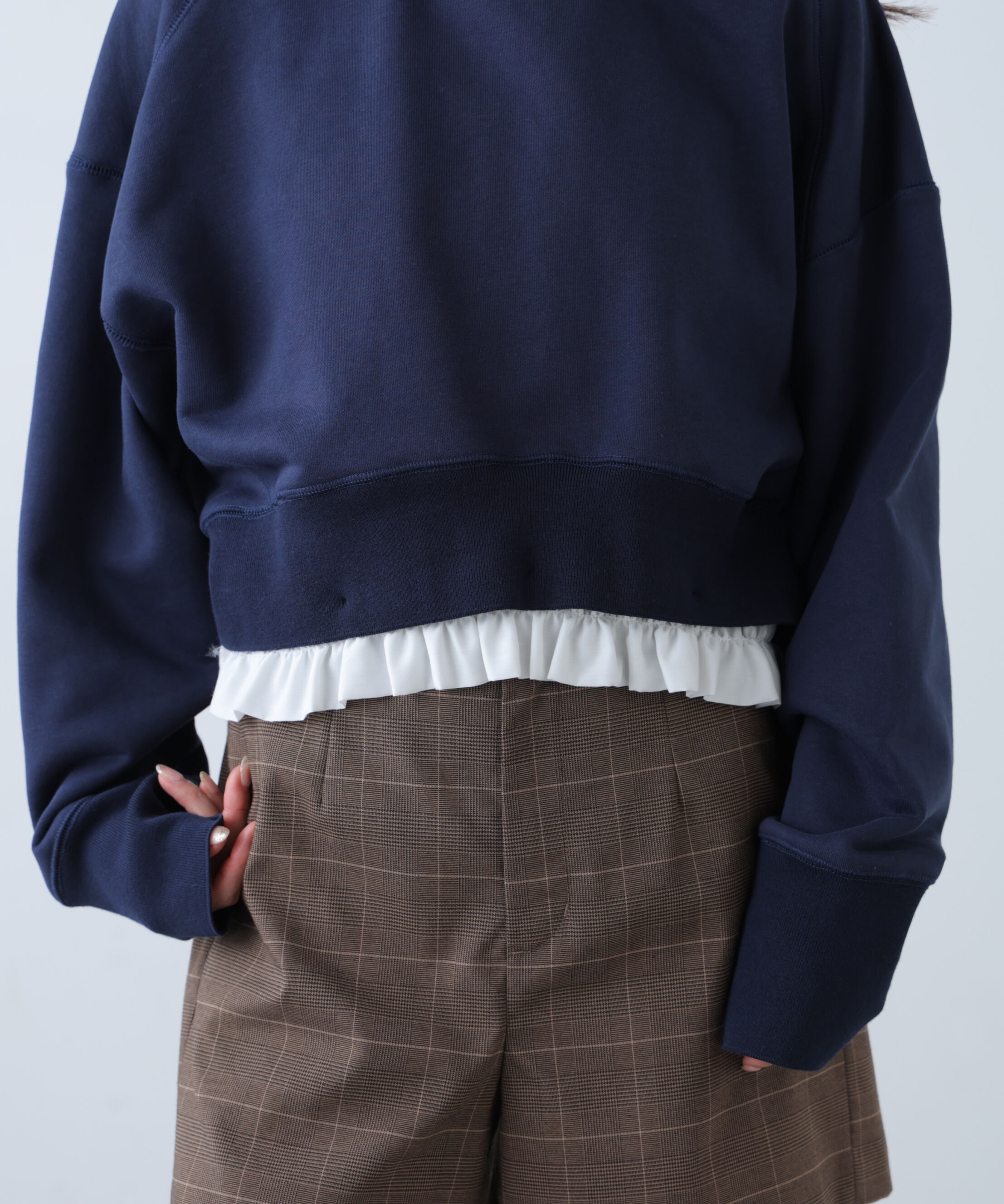  「フリルドッキングスウェット」|Tシャツ・カットソー|