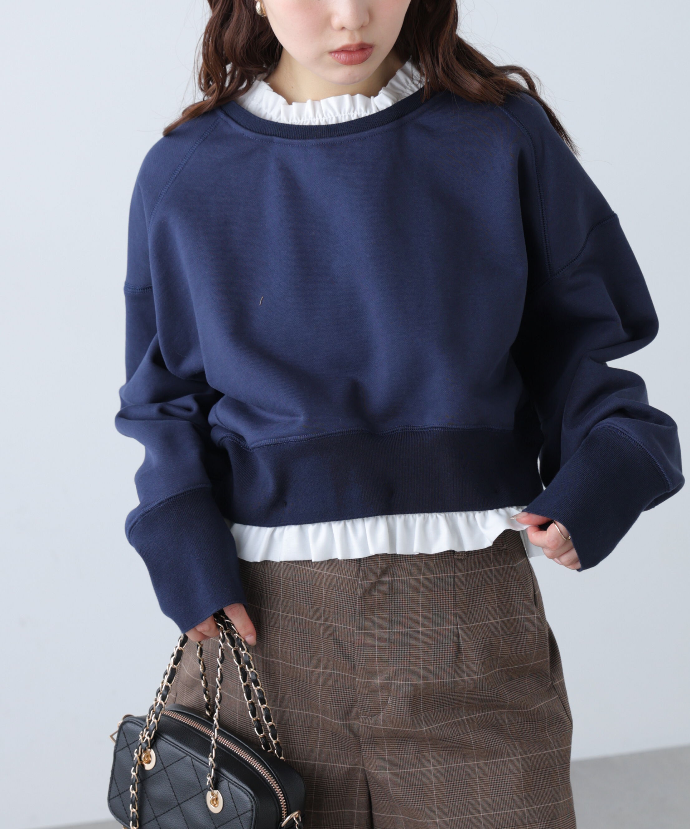  「フリルドッキングスウェット」|Tシャツ・カットソー|