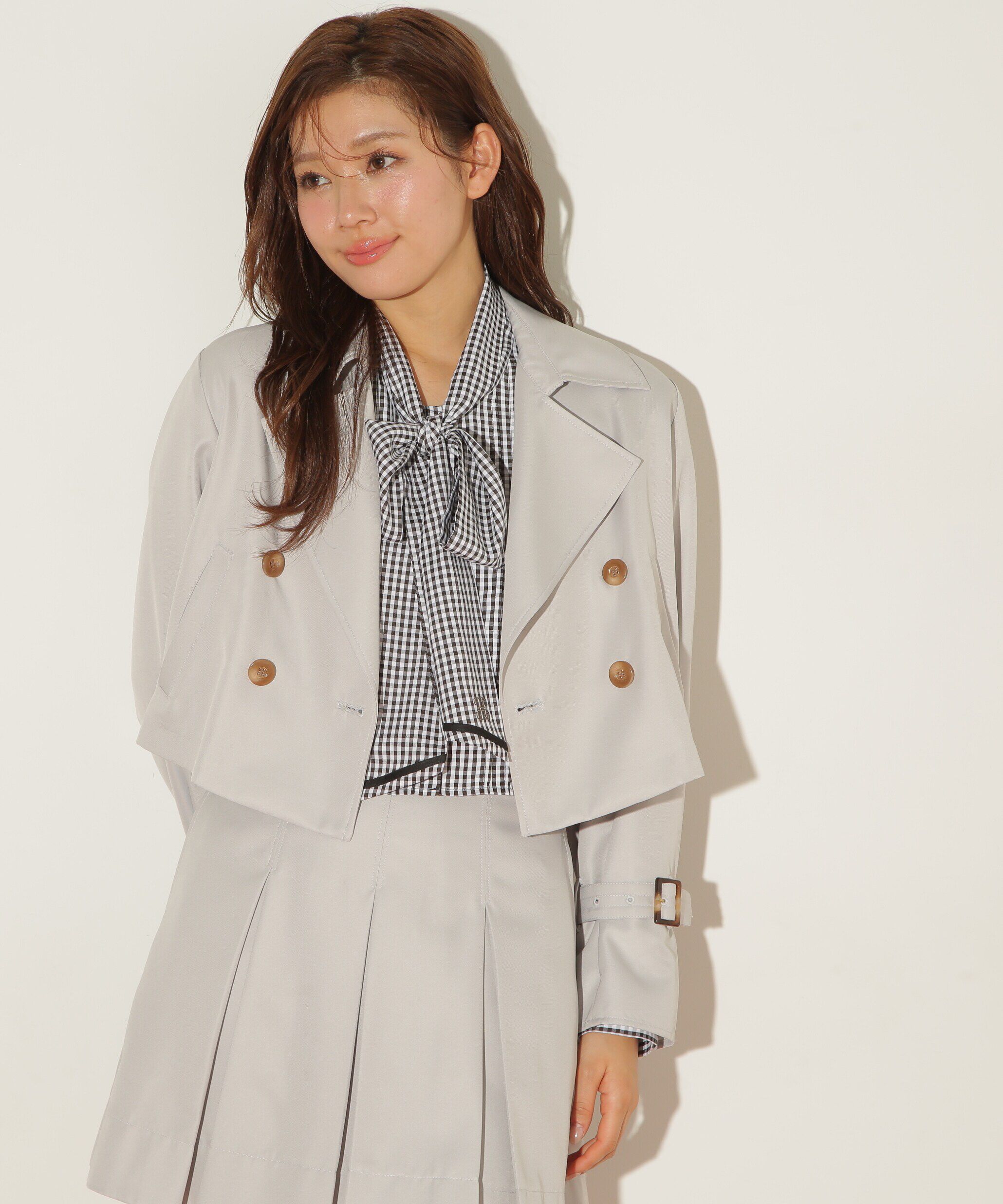  「ショート丈トレンチコート」|その他|