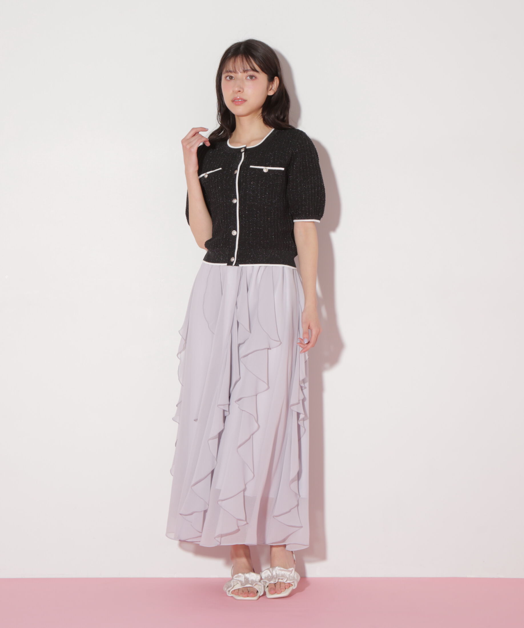  「ティアードラッフルスカート」|スカート|