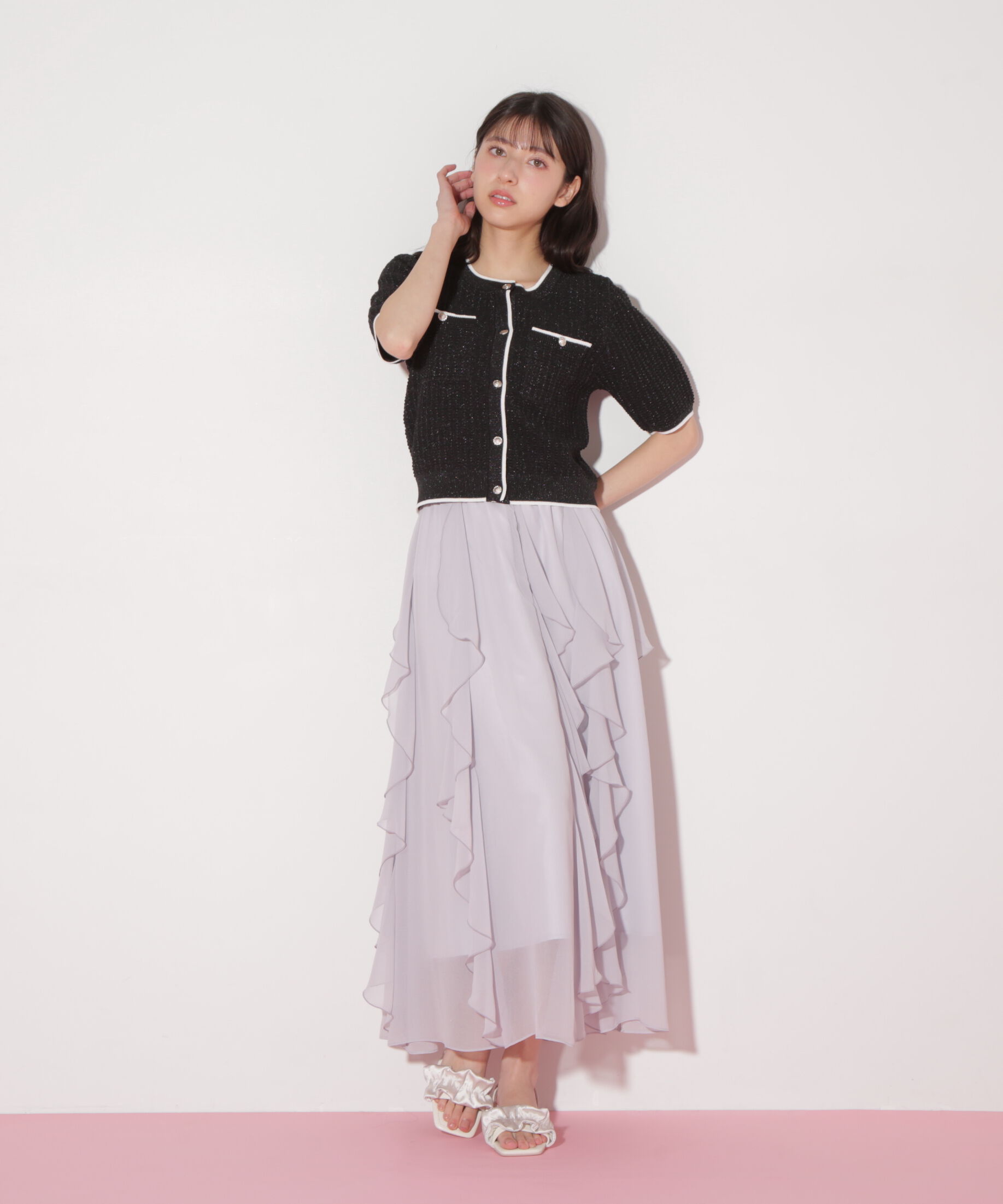  「ティアードラッフルスカート」|スカート|