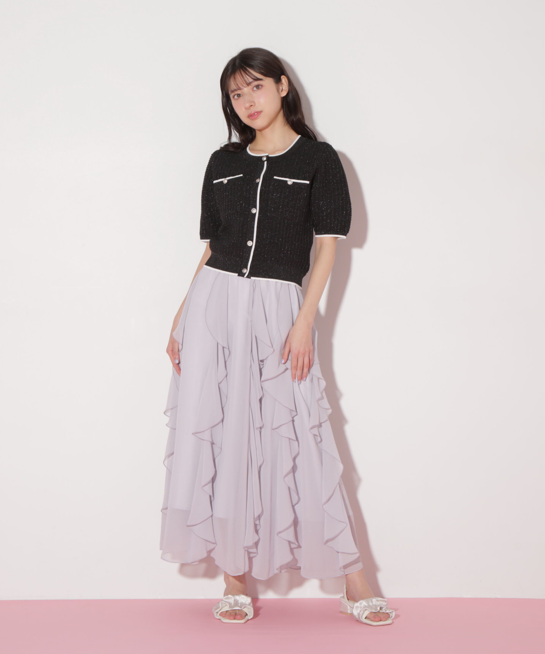  「ティアードラッフルスカート」|スカート|