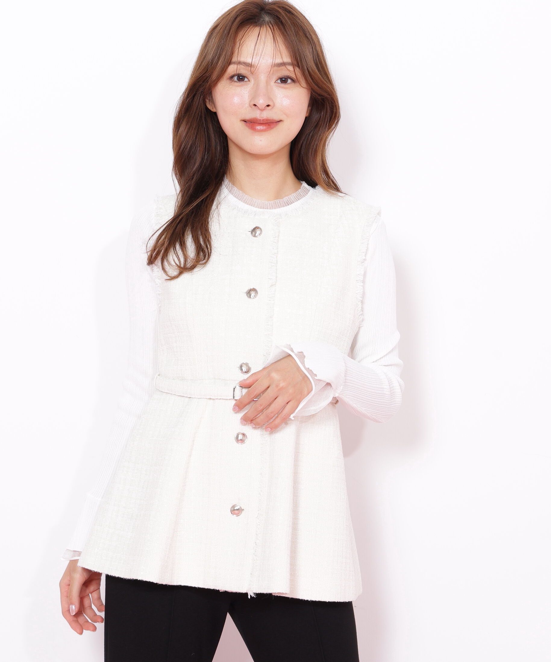  「ツイードペプラムジレ」|その他|