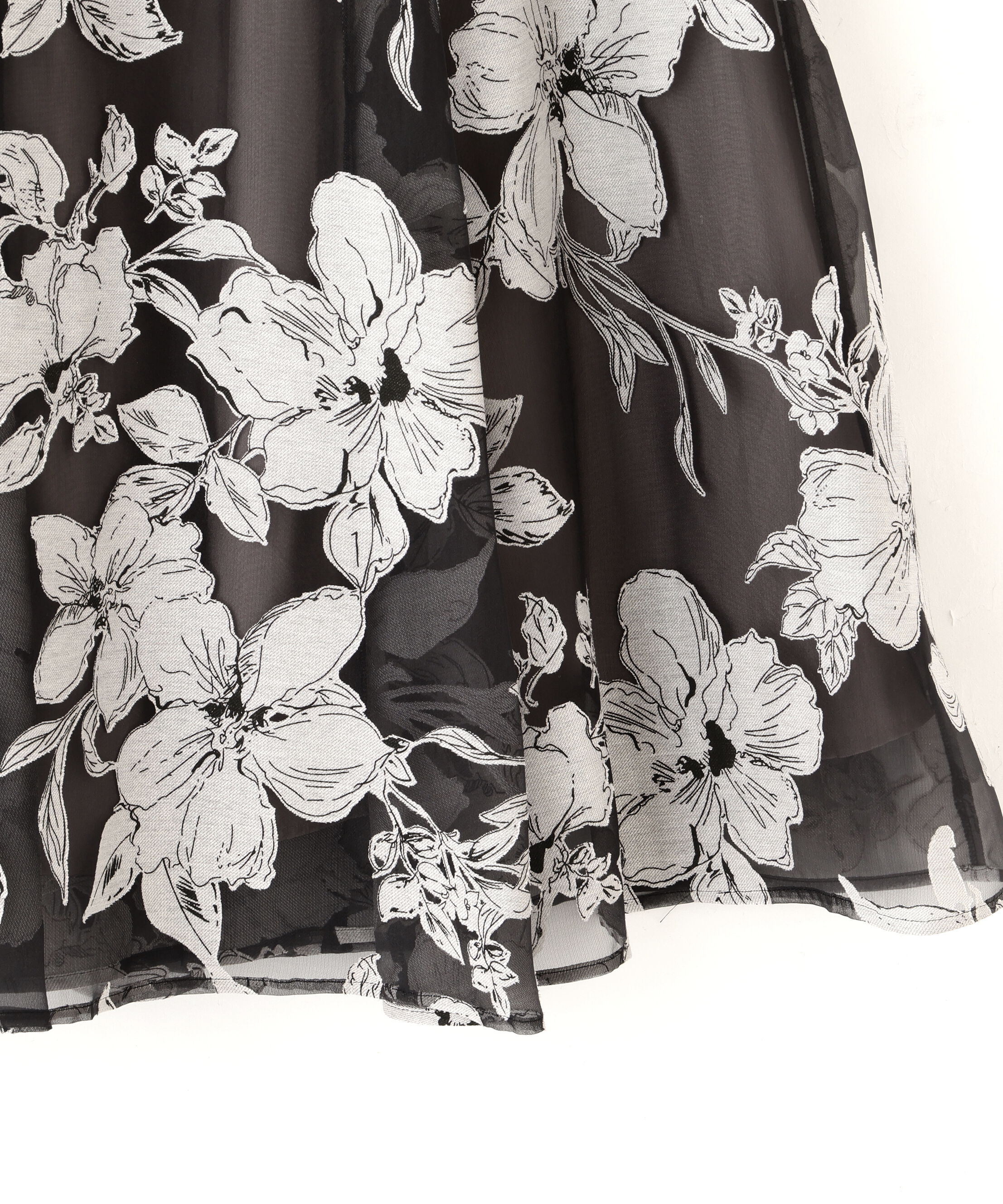  「ベロアリボンオパールフラワースカート」|スカート|