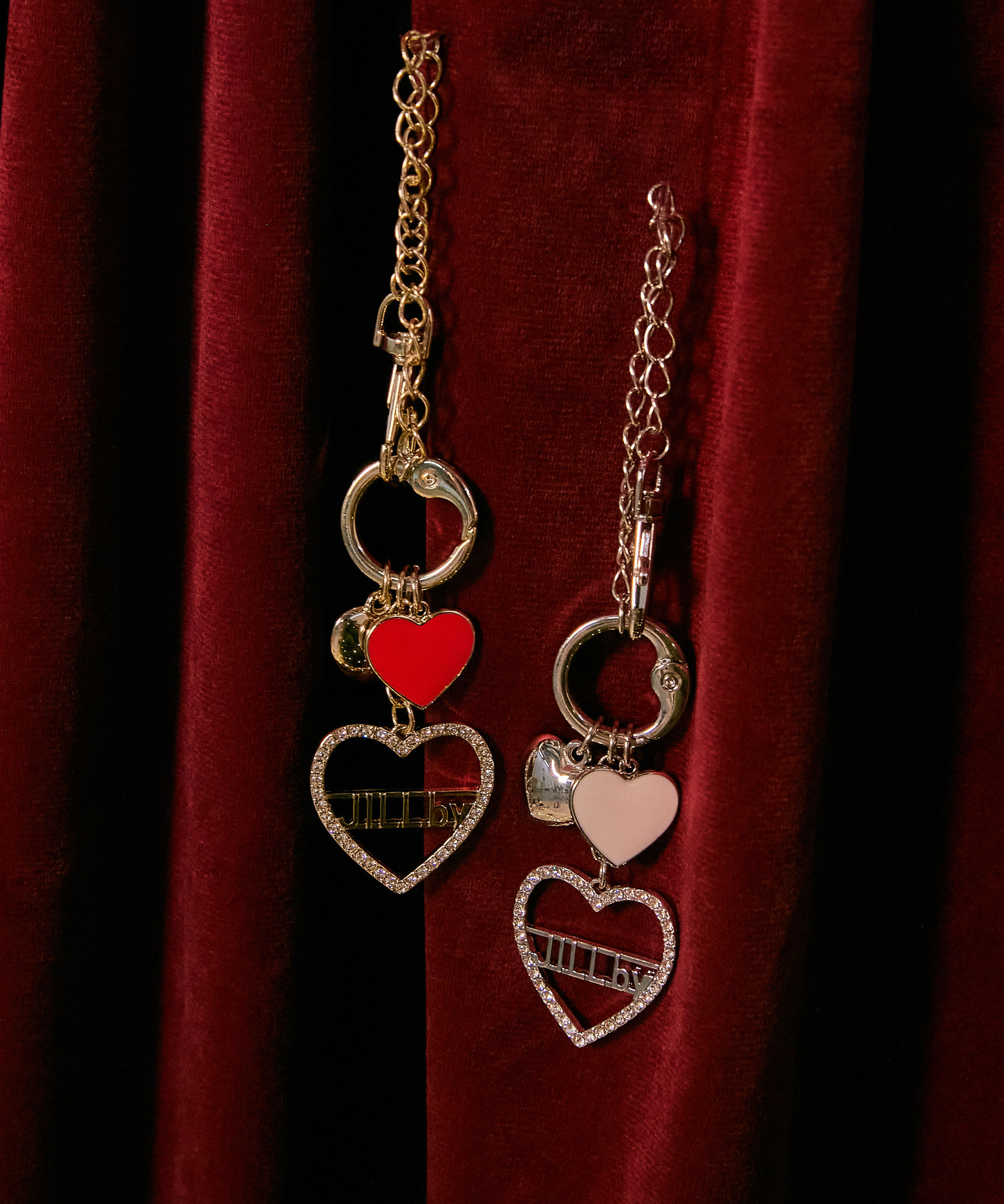  「ハートビジューチャーム」|その他|ゴールド