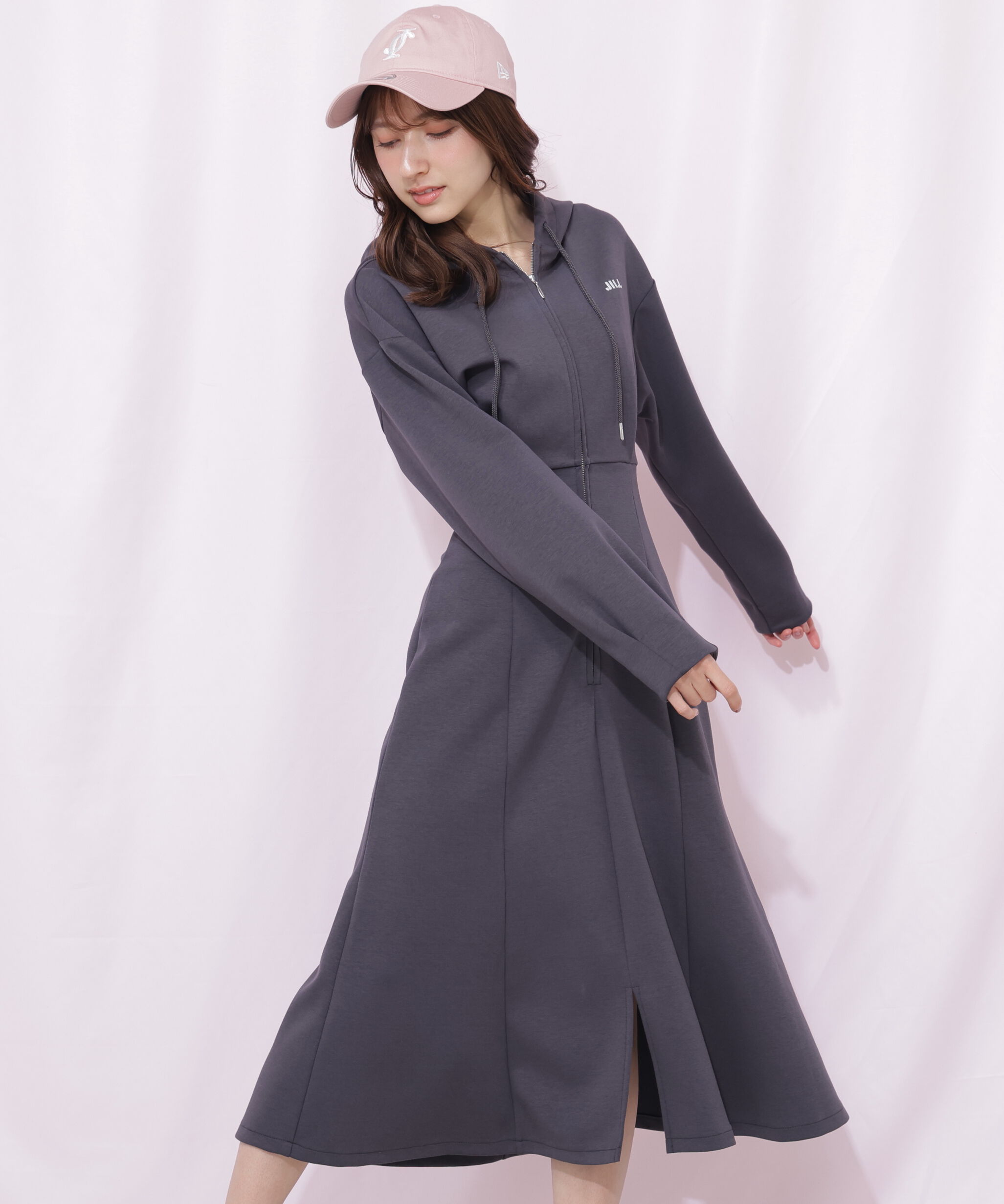  「ダイバーフーディーロングワンピース」|ワンピース|