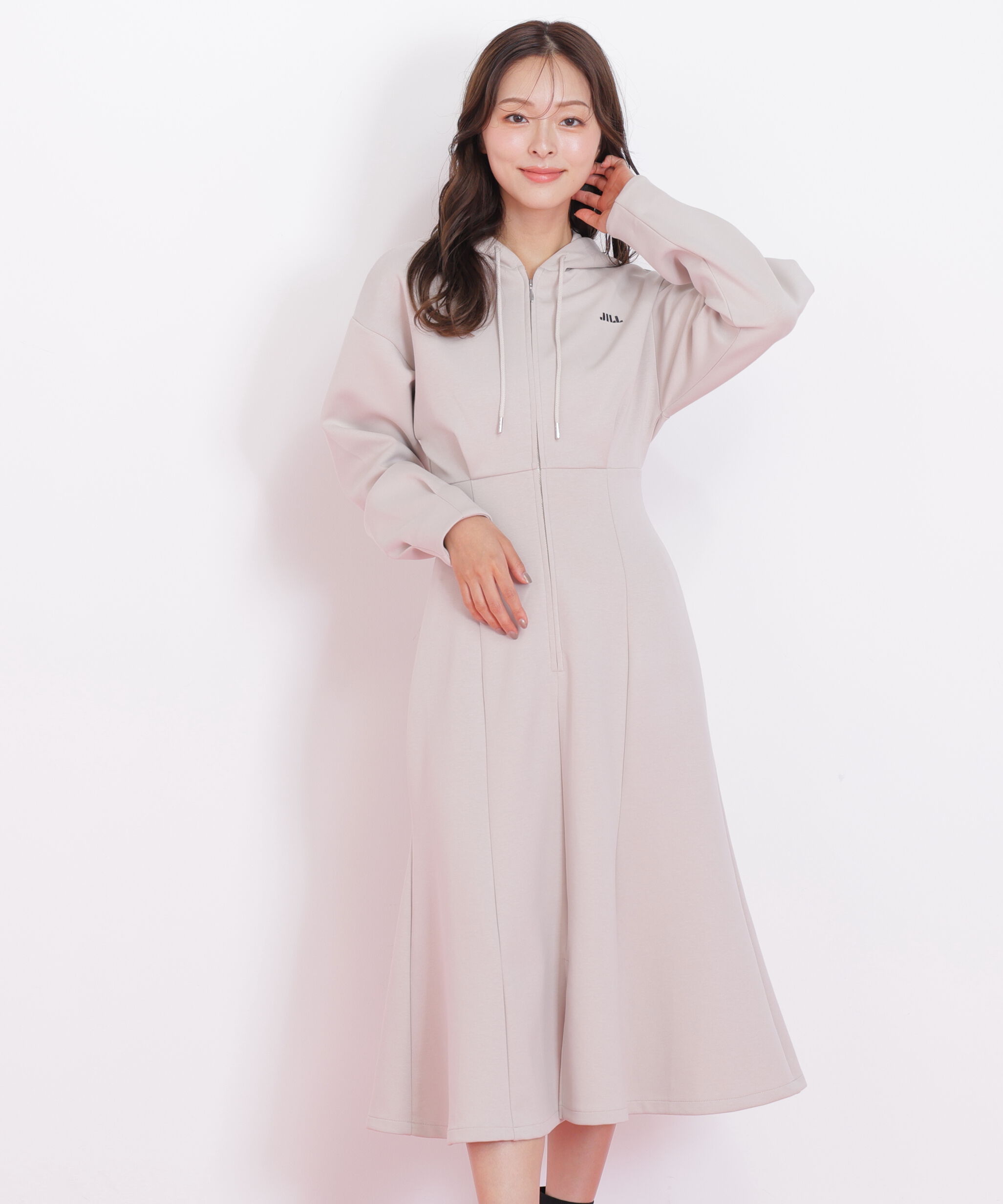  「ダイバーフーディーロングワンピース」|ワンピース|