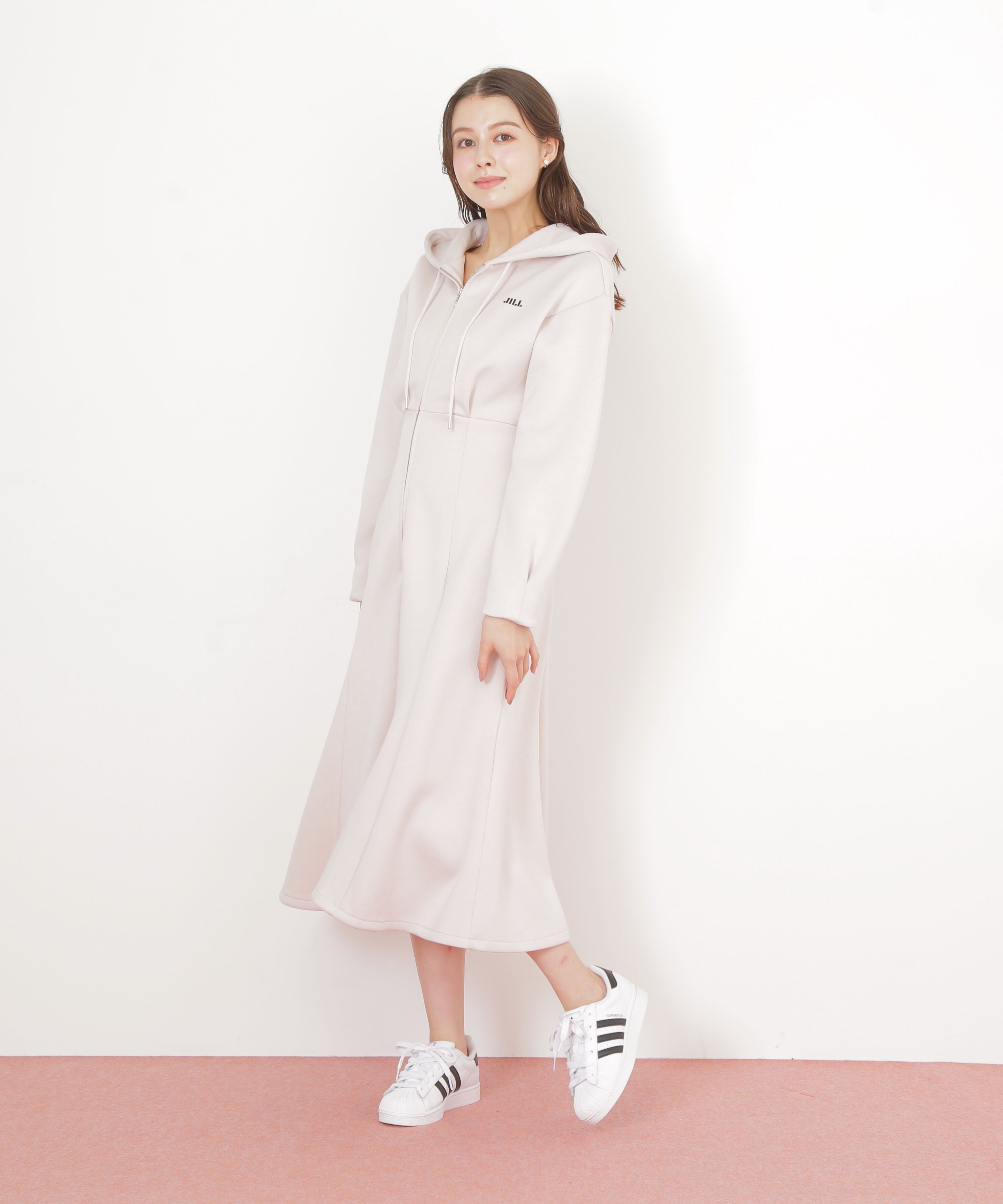  「ダイバーフーディーロングワンピース」|ワンピース|