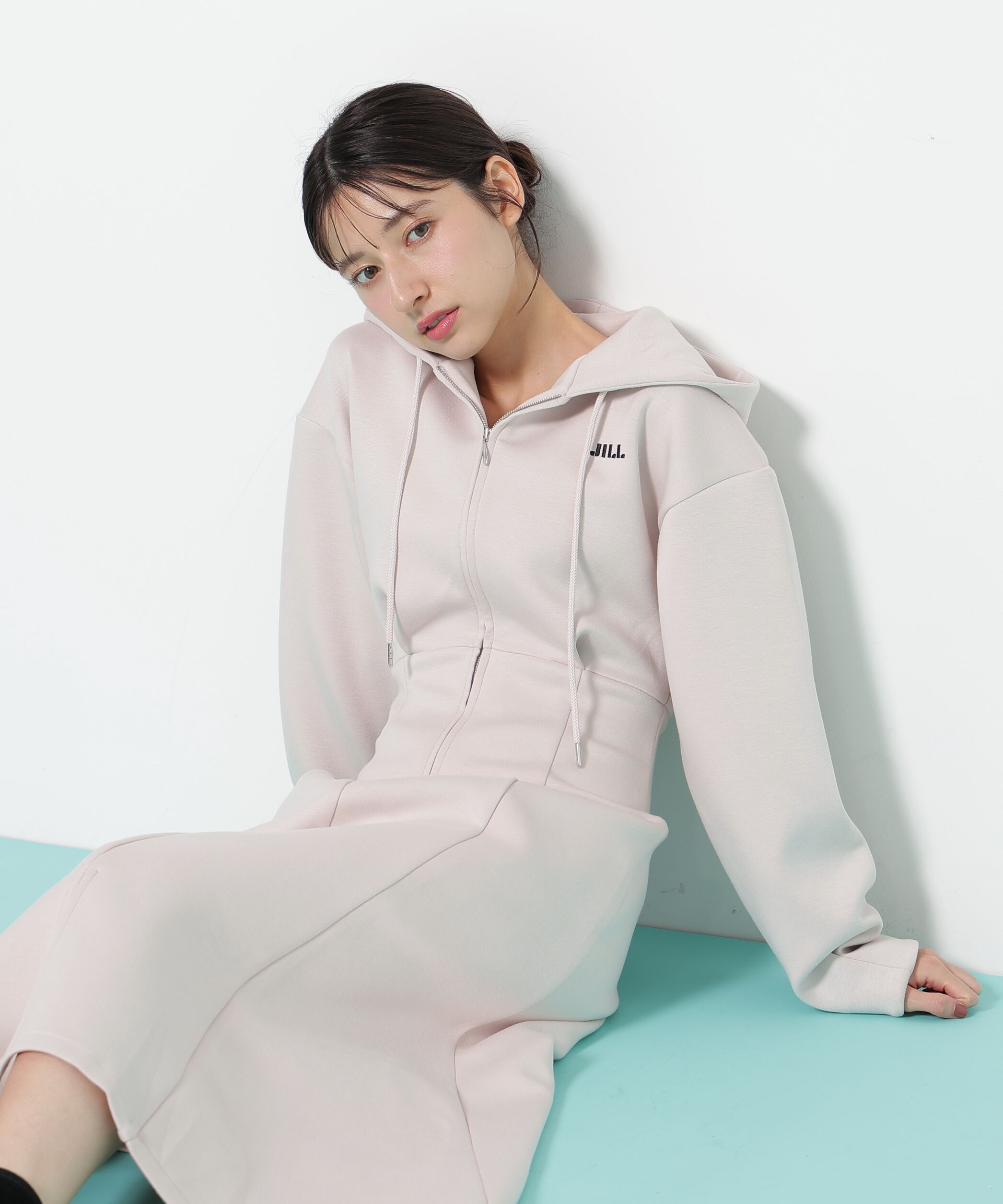  「ダイバーフーディーロングワンピース」|ワンピース|