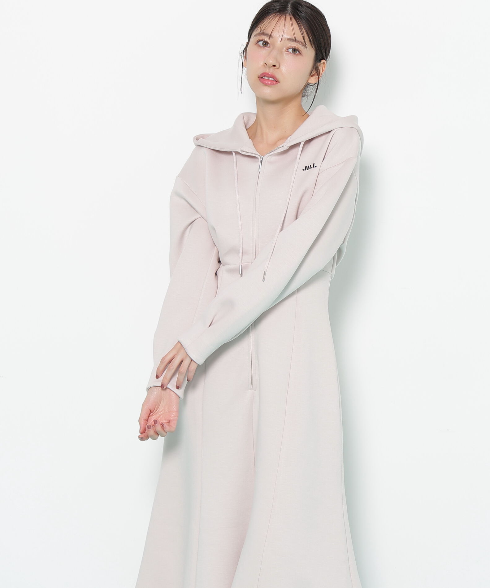  「ダイバーフーディーロングワンピース」|ワンピース|