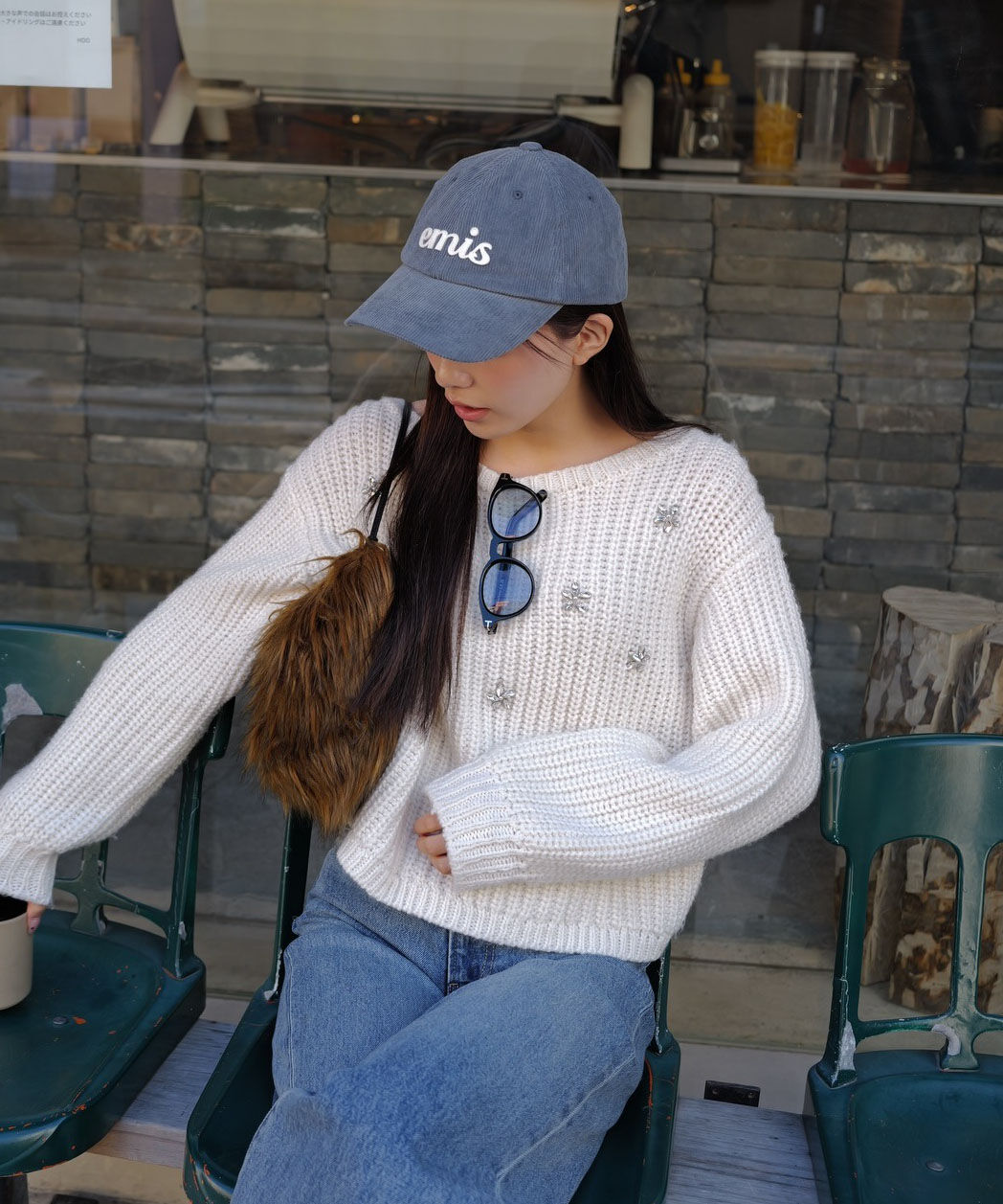 PROPORTION BODY DRESSING「ビジュー付畔ニット　25AW」|ニット・セーター|