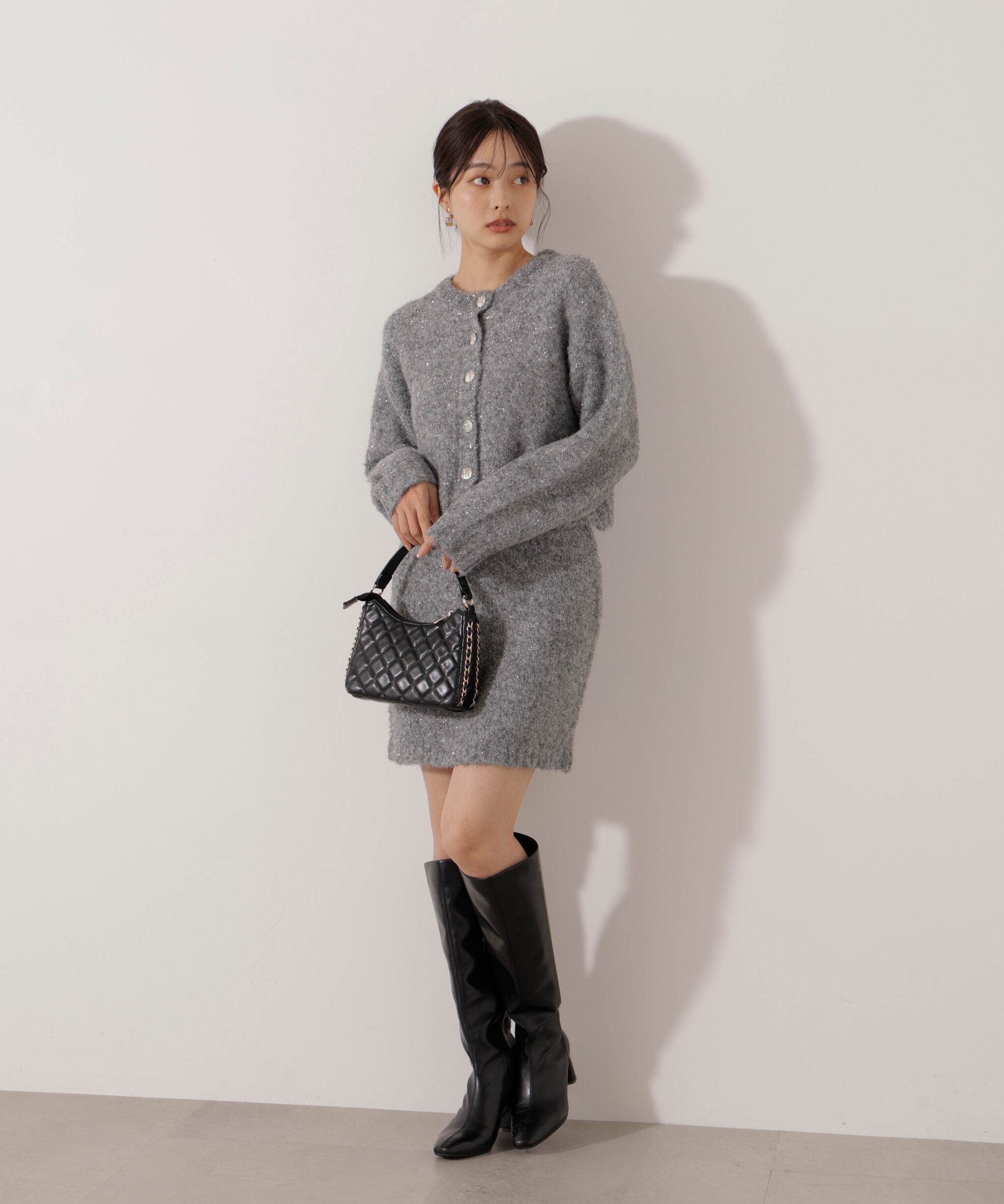 PROPORTION BODY DRESSING「《EDIT COLOGNE》サイドリボンニットSETUP」|ワンピース|