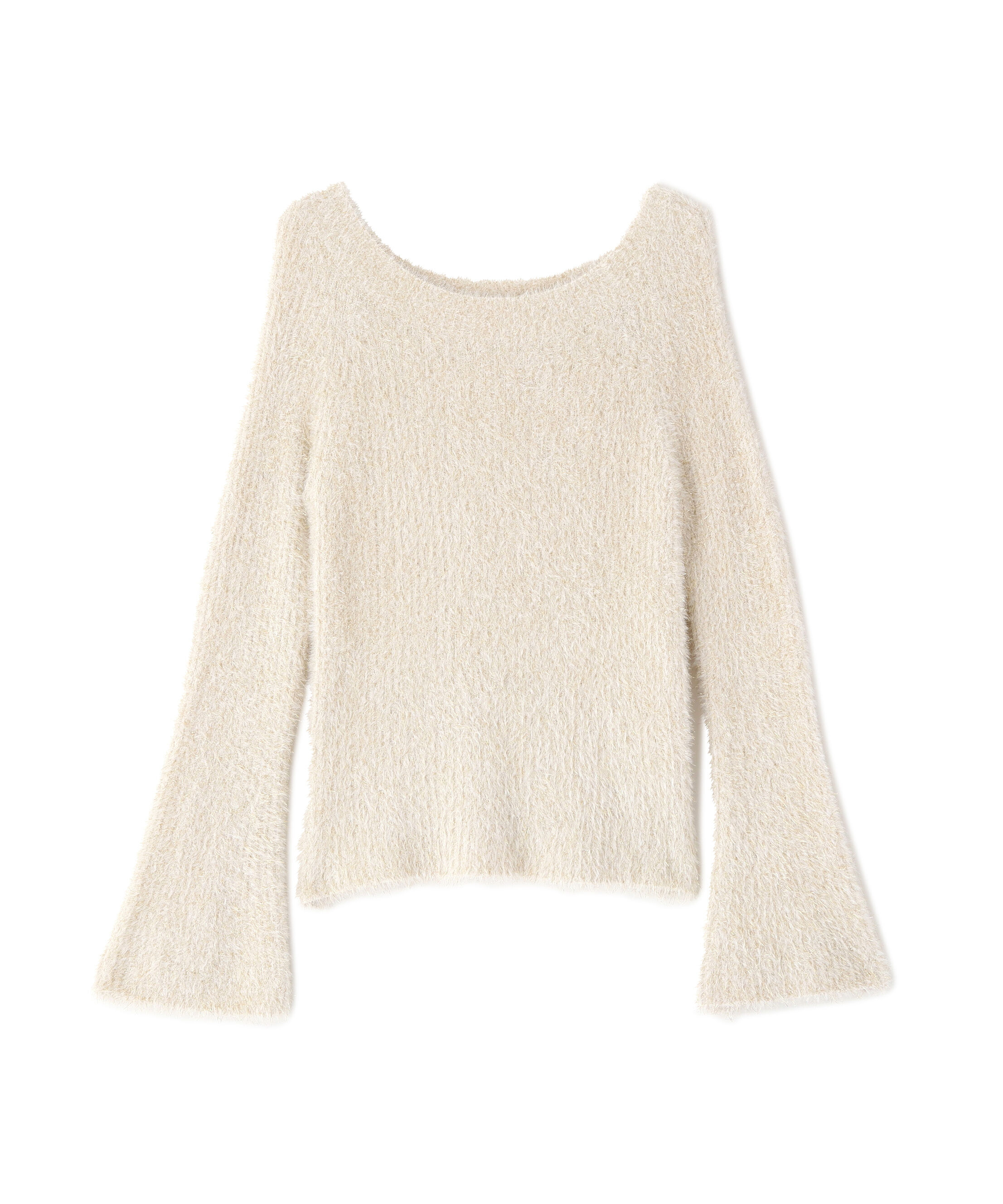 PROPORTION BODY DRESSING「ラメフェザーボートネックニット 26SS」|ニット・セーター|