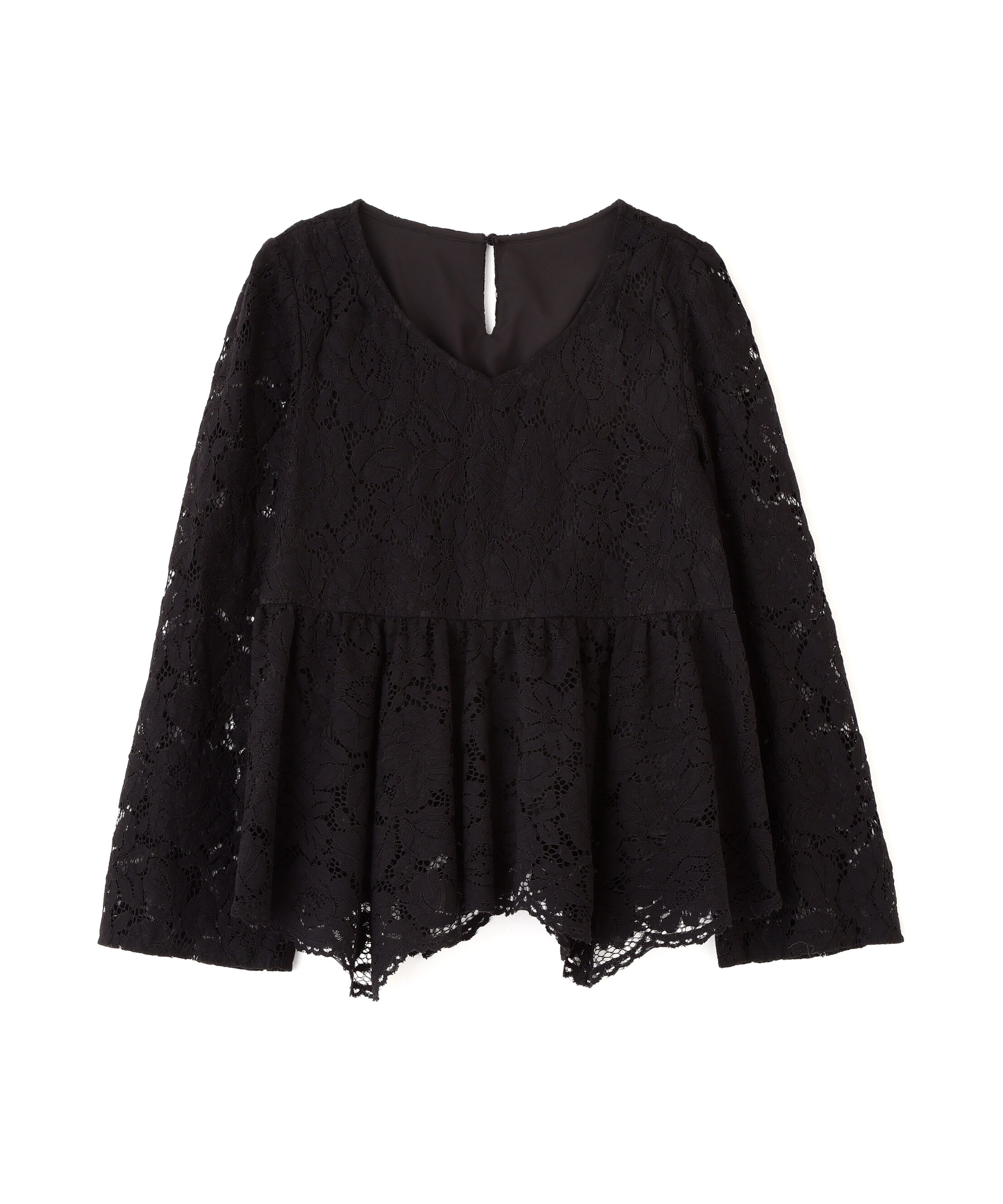 PROPORTION BODY DRESSING「レースペプラムブラウス　26SS」|シャツ・ブラウス|