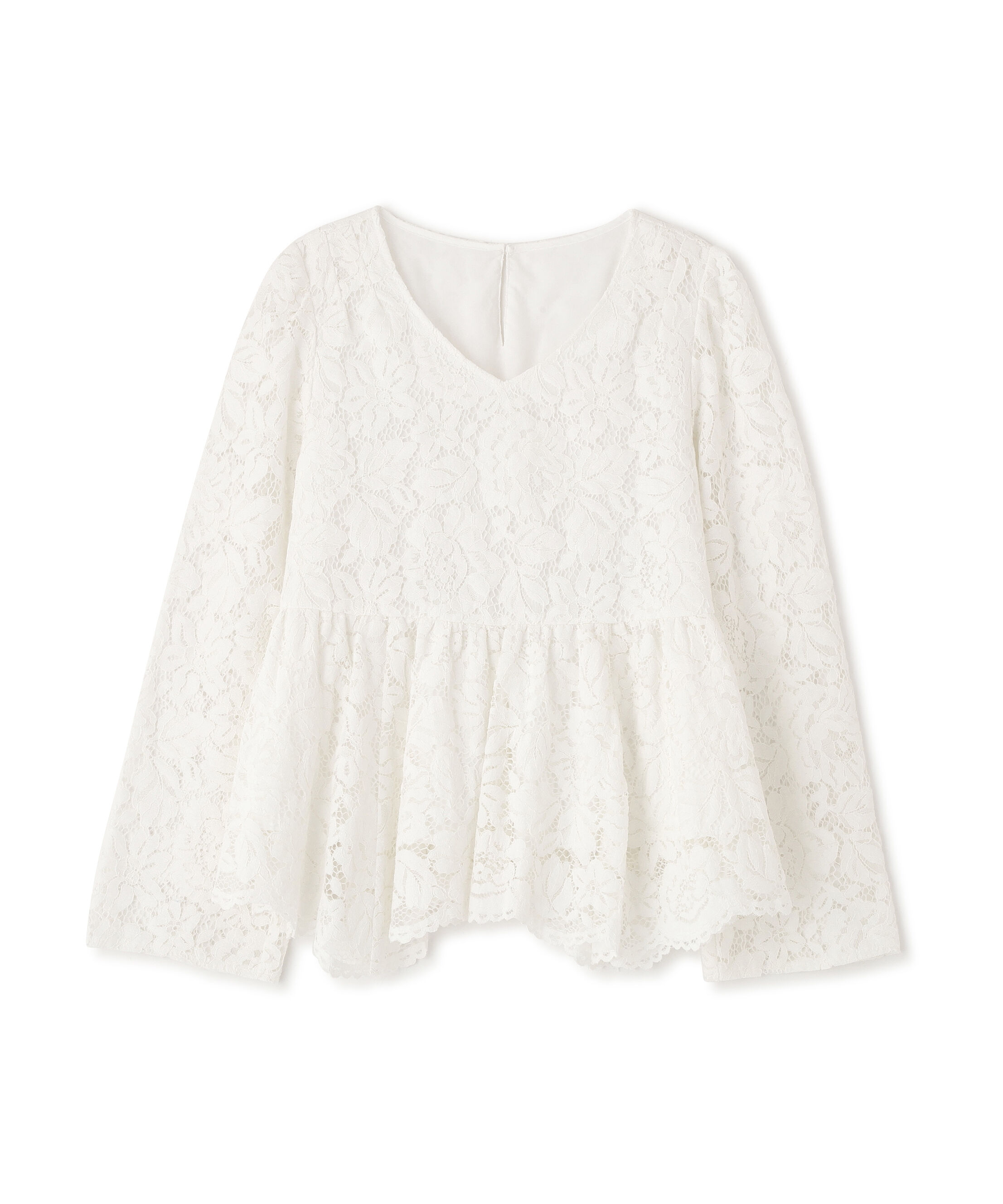 PROPORTION BODY DRESSING「レースペプラムブラウス　26SS」|シャツ・ブラウス|