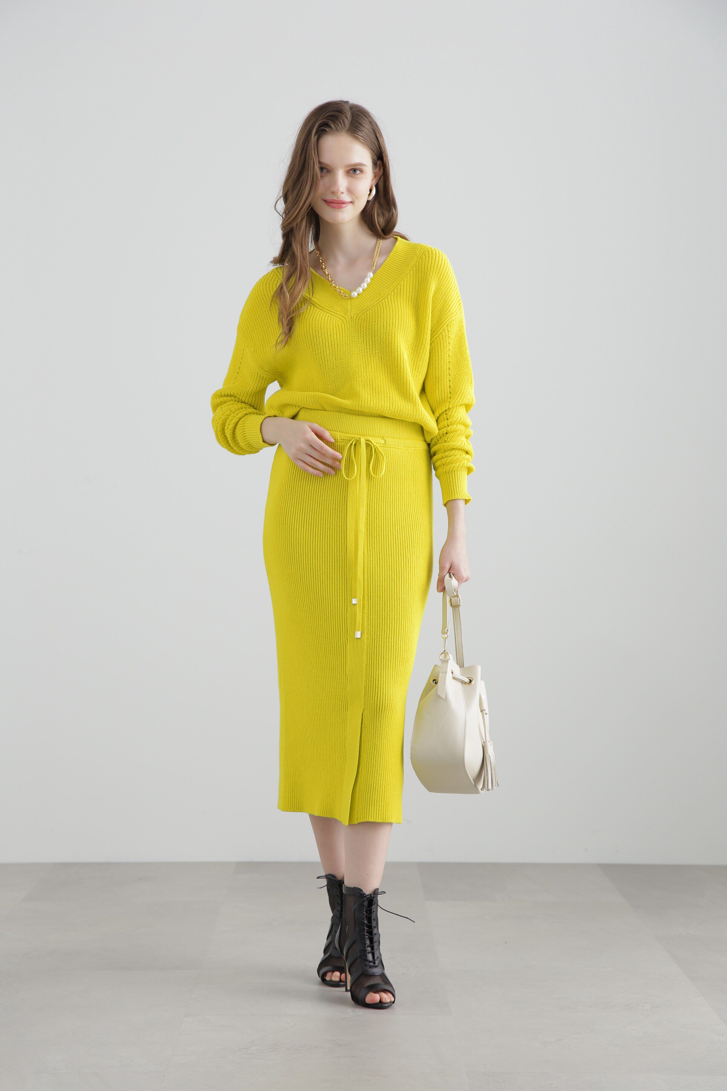  「◆ローゲージコットンアップスカート」|スカート|