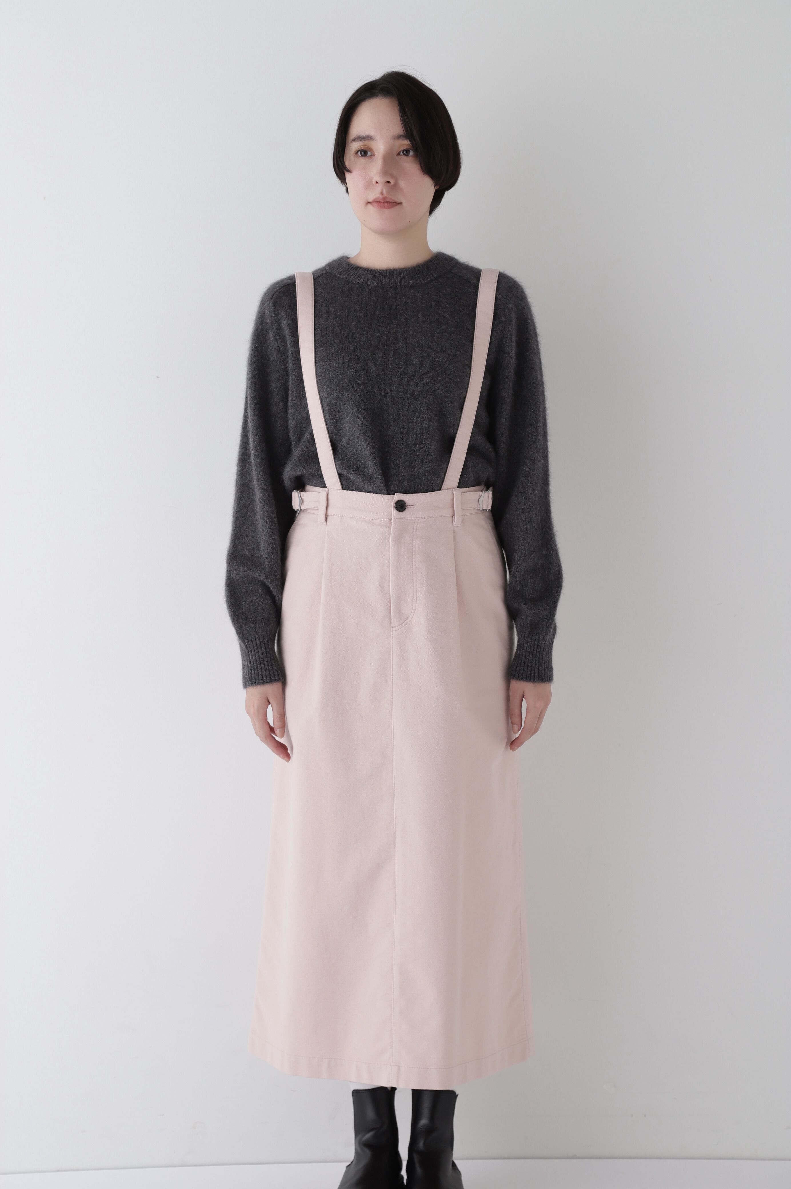  「◆ストレッチエアリードットコードサスペンダースカート」|スカート|