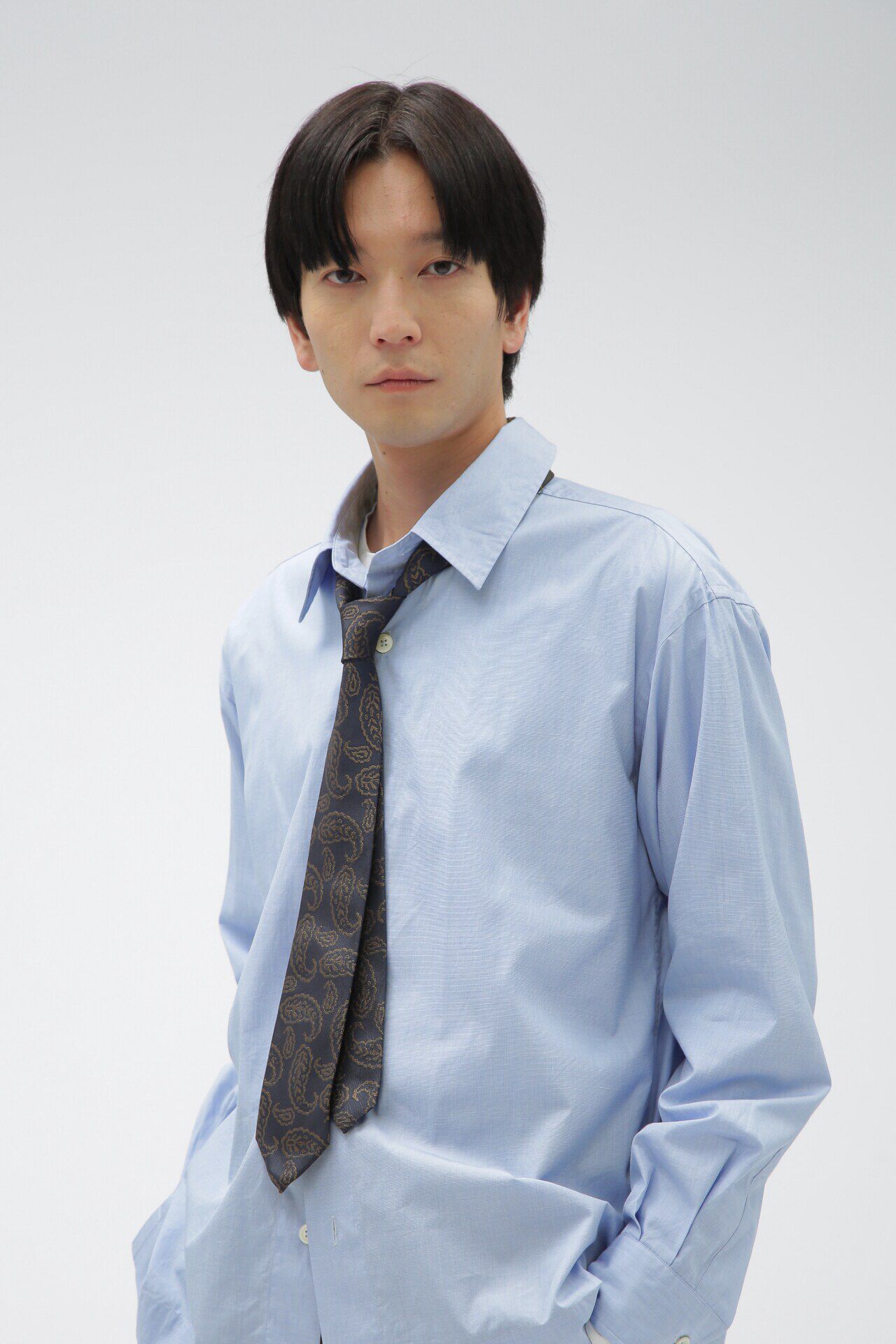 MARGARET HOWELL「GRAPHIC PAISLEY TIE」|ネクタイ・蝶ネクタイ|NAVY