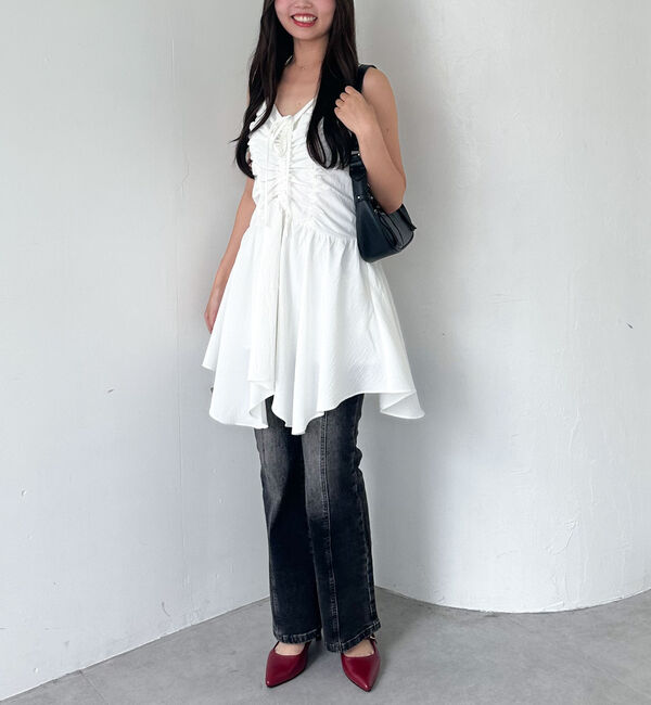 archives「ドロストイレヘムミニキャミワンピース」|チュニック|