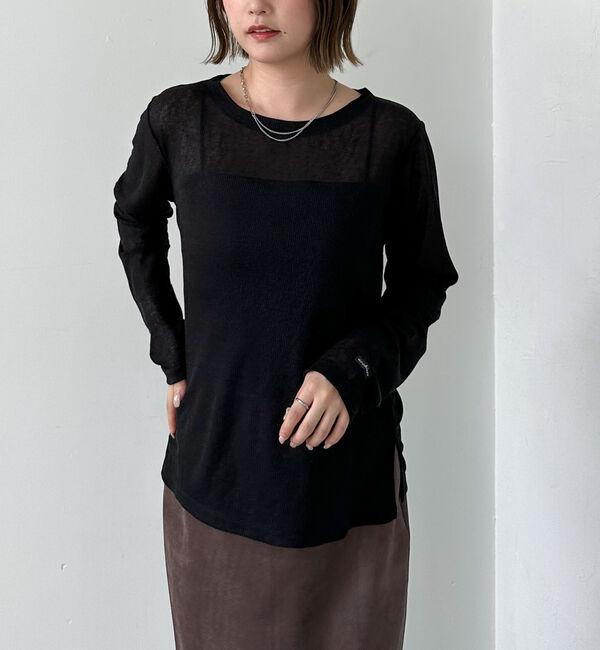 archives「シアーリブカットＴＯＰＳ」|Tシャツ・カットソー|BLACK