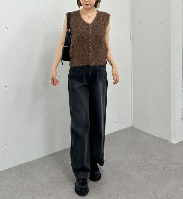 archives「ＭＩＸヤーンケーブルニットベスト」|ニット・セーター|