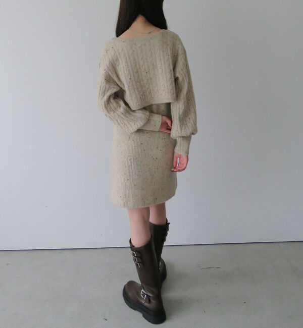 archives「ネップケーブルニットボレロ&times;ミニキャミワンピＳＥＴ」|チュニック|