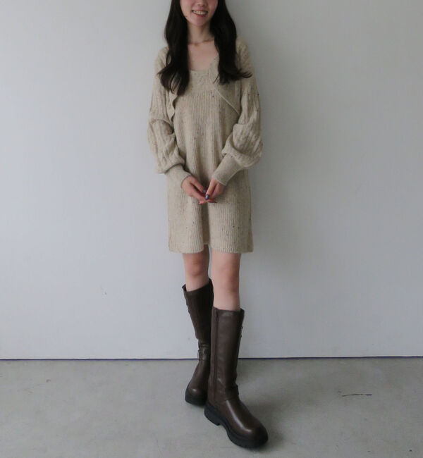 archives「ネップケーブルニットボレロ&times;ミニキャミワンピＳＥＴ」|チュニック|