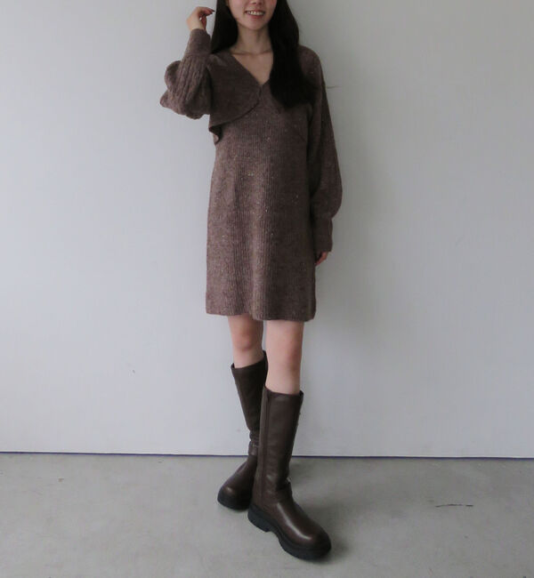 archives「ネップケーブルニットボレロ&times;ミニキャミワンピＳＥＴ」|チュニック|