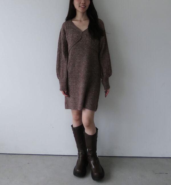 archives「ネップケーブルニットボレロ&times;ミニキャミワンピＳＥＴ」|チュニック|