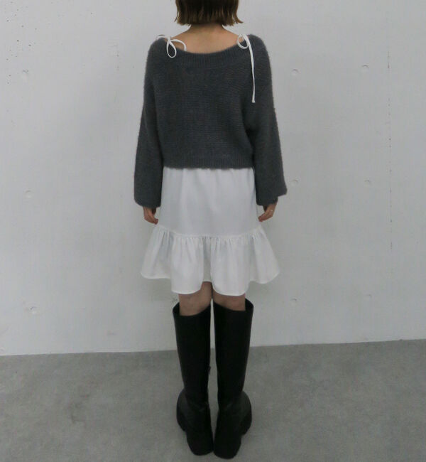 archives「メランジフェザーニット&times;ミニキャミワンピースＳＥＴ」|チュニック|