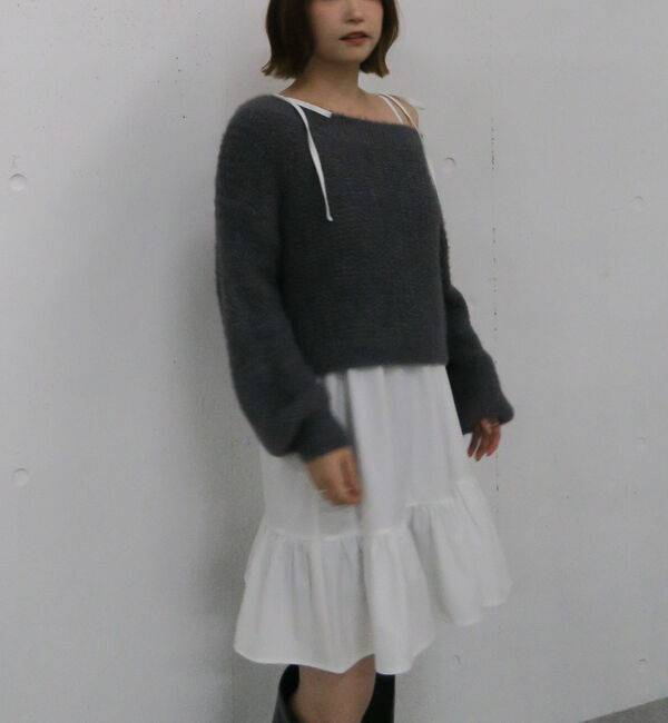 archives「メランジフェザーニット&times;ミニキャミワンピースＳＥＴ」|チュニック|