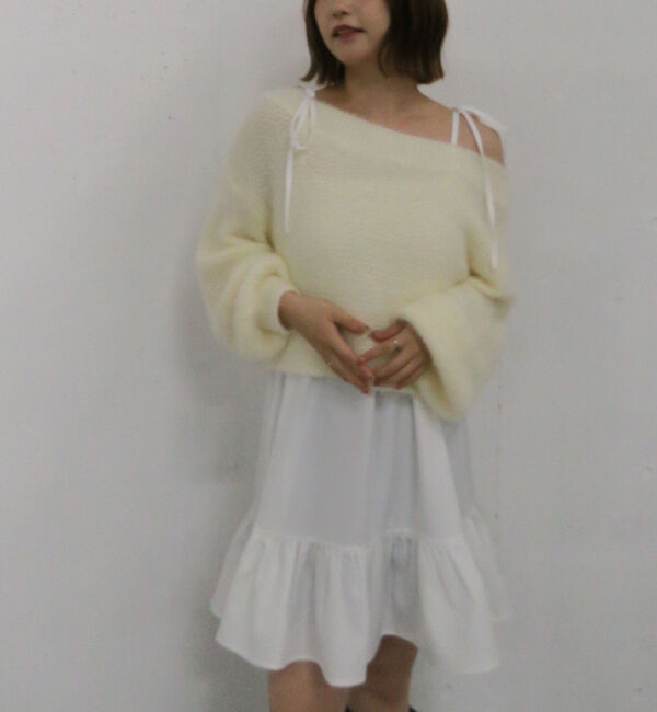 archives「メランジフェザーニット&times;ミニキャミワンピースＳＥＴ」|チュニック|