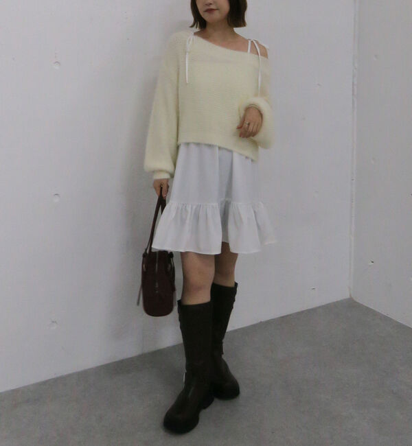 archives「メランジフェザーニット&times;ミニキャミワンピースＳＥＴ」|チュニック|