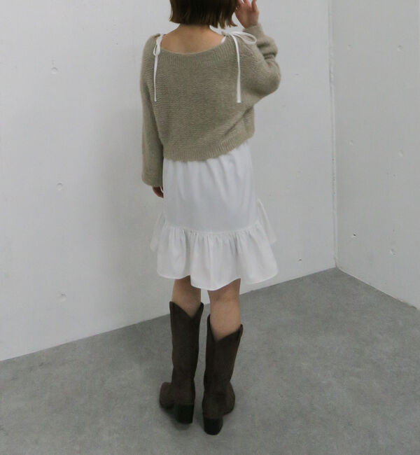 archives「メランジフェザーニット&times;ミニキャミワンピースＳＥＴ」|チュニック|