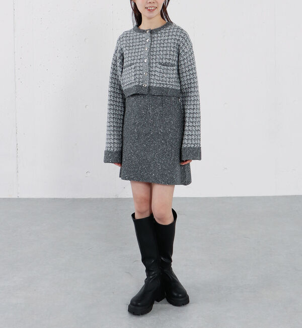 archives「ツイードニットカーディガン&times;ミニキャミワンピＳＥＴ」|チュニック|