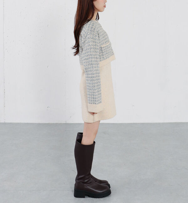 archives「ツイードニットカーディガン&times;ミニキャミワンピＳＥＴ」|チュニック|