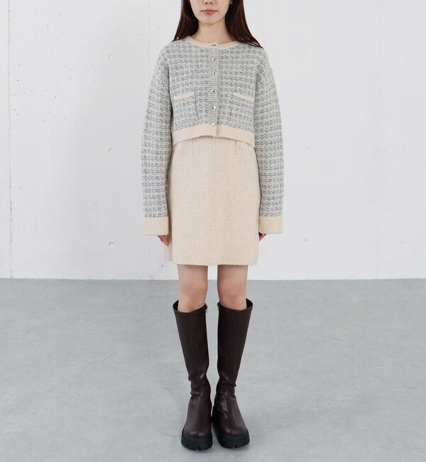 archives「ツイードニットカーディガン&times;ミニキャミワンピＳＥＴ」|チュニック|