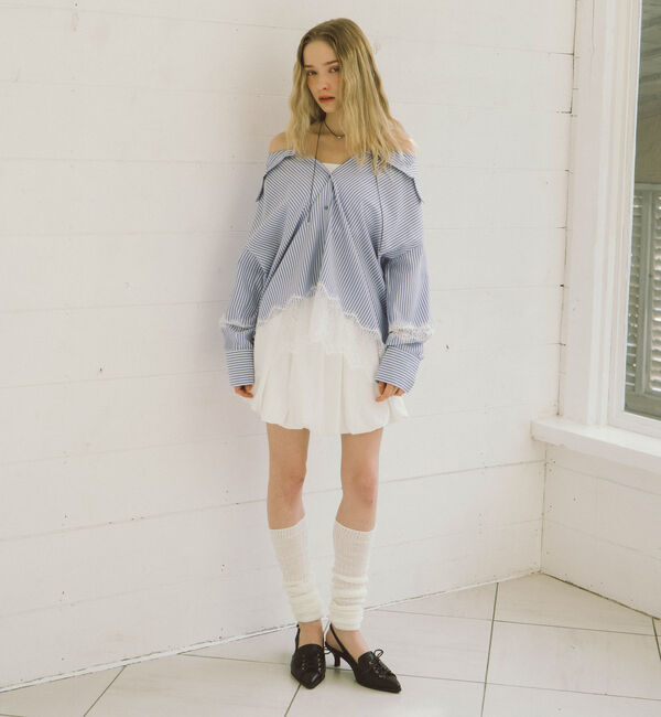 archives「レースコンビ２ｗａｙオフショルシャツ」|シャツ・ブラウス|