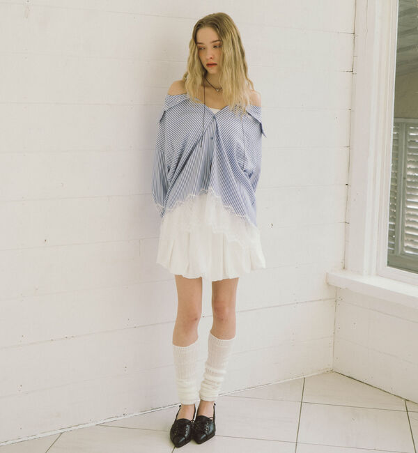 archives「レースコンビ２ｗａｙオフショルシャツ」|シャツ・ブラウス|