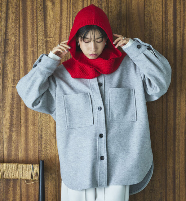 Doux archives「ジャージメルトンシャツジャケット」|テーラードジャケット|