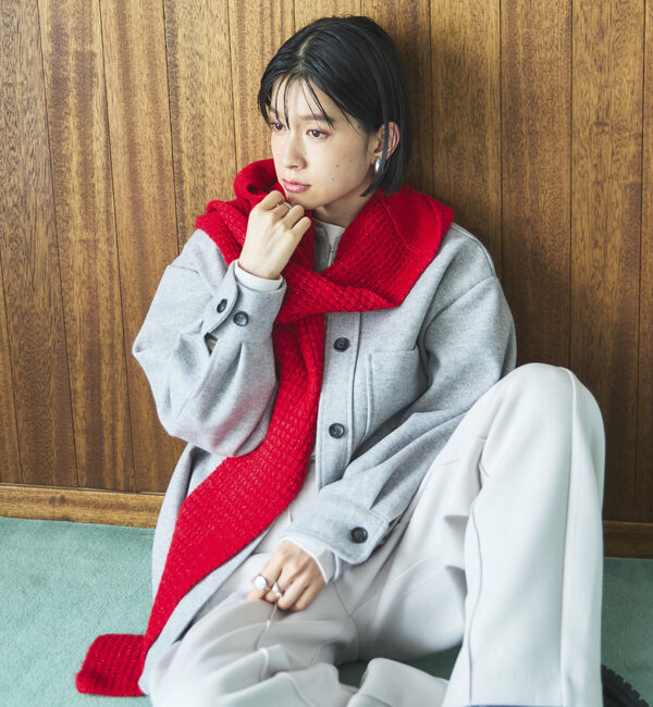 Doux archives「ジャージメルトンシャツジャケット」|テーラードジャケット|