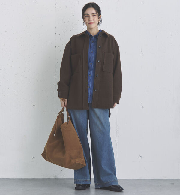 Doux archives「ジャージメルトンシャツジャケット」|テーラードジャケット|