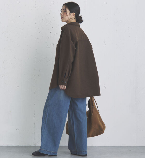 Doux archives「ジャージメルトンシャツジャケット」|テーラードジャケット|