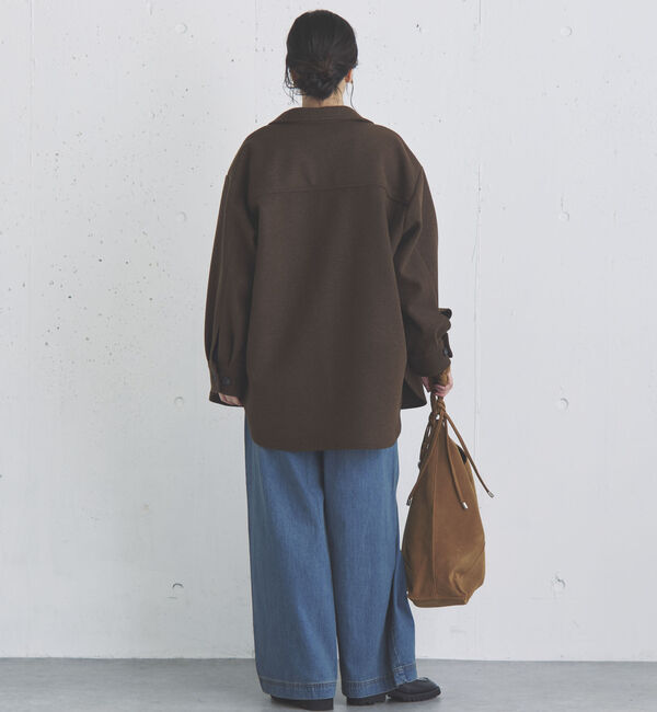 Doux archives「ジャージメルトンシャツジャケット」|テーラードジャケット|