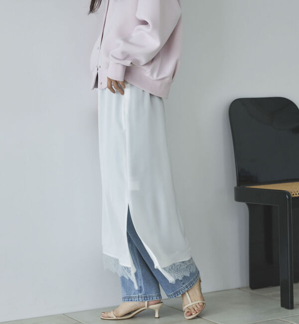 Doux archives「レースサテンスカート」|スカート|