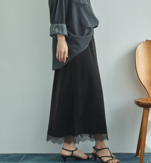 Doux archives「レースサテンスカート」|スカート|