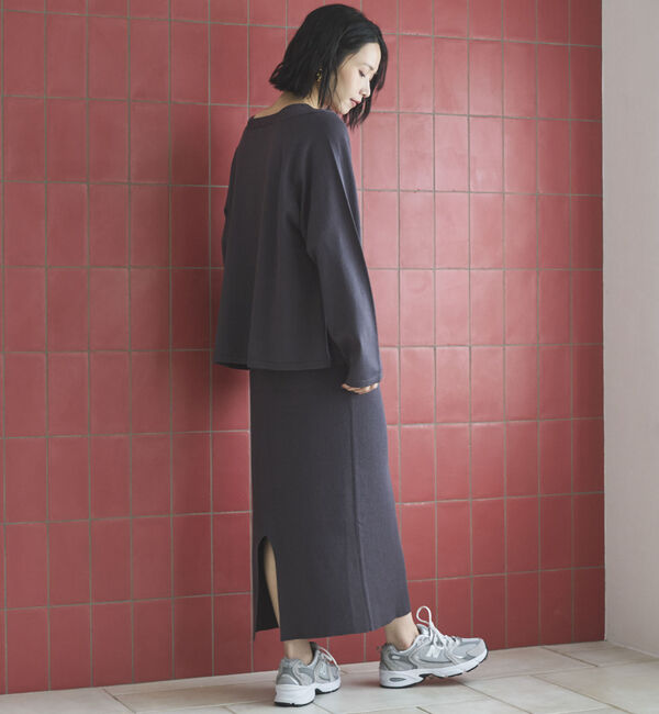 Doux archives「ＶネックニットＳＥＴリブワンピース」|ワンピース|