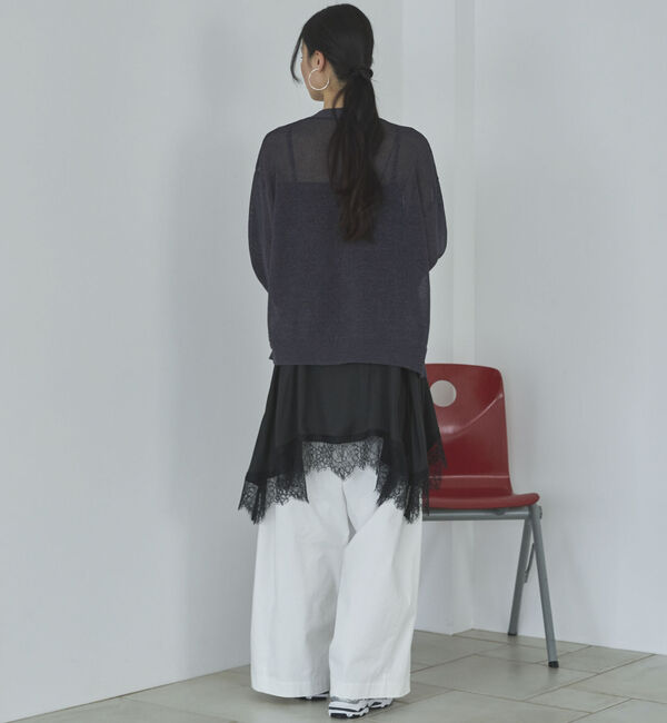 Doux archives「ペーパーヤーンカシュクールカーディガン」|カーディガン|